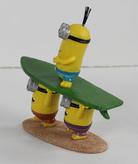 Penn-Plax Minions Officially Licensed Aquarium Ornament – Beach Buddies (Kevin, Stuart, and Bob) – Safe for Freshwater and Saltwater Fish Tanks – Small