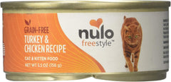 Nulo Cat Freestyle Pate Canned Cat & Kitten Food, Turkey & Chicken Recipe ,5.5 Ounce (Pack of 24)