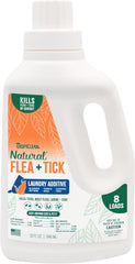 TropiClean Flea and Tick Laundry Additive, Laundry Detergent Booster, Safe for Dogs, Cats, & Home, Powerful Treatment Laundry Addition 32 oz