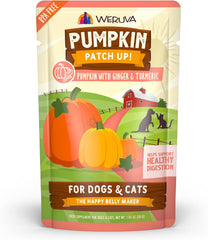 Weruva Pumpkin Patch Up! Pumpkin with Ginger & Turmeric for Dogs & Cats (Pack of 12)