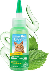 TropiClean Fresh Breath Cat Toothpaste for Teeth Cleaning, Breath Freshener, Easy to Use Plaque & Tartar Remover Gel