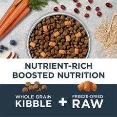 Instinct Raw Boost Gut Health, Natural Dry Dog Food with Freeze Dried Pieces, Whole Grain Recipe- Real Chicken and Brown Rice