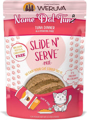 Weruva Wet Cat Food, Name Dat Tuna with Tuna Pate, Slide N Serve Pouch