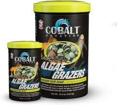 Cobalt Aquatics Algae Grazer Wafers, Nutrient-Rich Sinking Food for Plecos, Shrimp & Bottom Feeders - Supports Health, Digestion & Clear Water