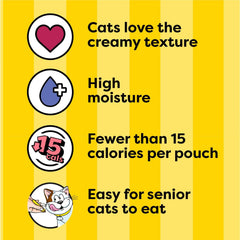 Temptations Creamy Puree Squeezable Lickable Wet Cat Treats with Chicken