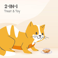 Starry Spinners Cat Treat, 2-in-1 Treat & Toy Made with Real Chicken, Chicken Liver & Catnip, Encourages Playfulness & Low Calorie