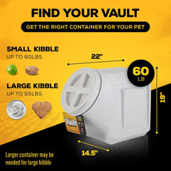 Gamma2 Vittles Vault Stackable Dog Food Storage Container with Sealing Lid