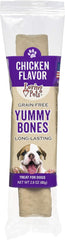 Loving Pets Yummy Bones Chicken Flavor Filled Bone, Dog Treat, Box of 15 Single Wrapped Bones