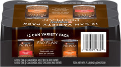 Purina Pro Plan Complete Essentials Wet Dog Food Chicken and Rice Entree and Beef and Rice Entree Variety Pack