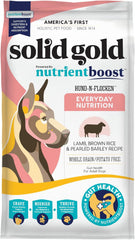 Solid Gold Lamb Dog Food Dry for Adult & Senior Dogs– High Protein Healthy Dog Kibble for Medium & Large Breeds – Whole Grain, Omega 3 & Probiotics for Gut Health & Digestion – Nutrientboost 24-lb