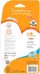 Nylabone Ring Bone Chew Toy for Puppies, Puppy Teething Toys, Puppy Enrichment Toys, Chicken Flavor, Medium Dogs