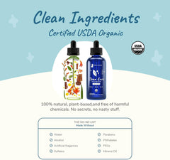 kin+kind Organic Ear Cleaner for Dogs - Made in The USA - Easy to Use & Mess-Free Dog Ear Drops for Wax, Odor, & Itchy Dog Ears w/Witch Hazel, Tea Tree Oil, & Aloe Vera - Ear Wash for Dogs (4 fl oz)