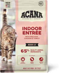 ACANA Indoor Entree Dry Cat Food, Free Run Chicken and Turkey Recipe