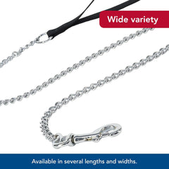 Titan - Coastal Pet Titan Chain Dog Leash with Comfortable Handle - Durable Metal Dog Leash - Heavy-Duty Dog Leash for Puppies & Dogs - Quality Dog Supplies