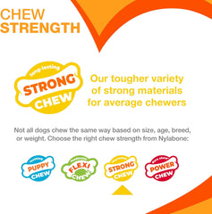 Nylabone Power Chew Easy-Hold Dog Toy - Dog Toys for Aggressive Chewers - Indestructible Dog Toys for Aggressive Chewers Large Breed - For Large Dogs - Bacon Large/Giant
