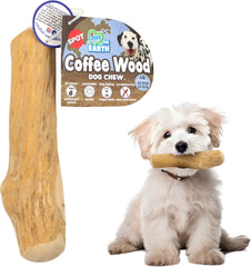 SPOT Coffee Wood Dog Chew Toy – 100% Natural & Sustainably Sourced Non-Splintering Wood from Coffee Plants, Long Lasting, Durable Toy for Aggressive Chewers, for Medium Dogs and Puppies