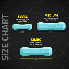 Playology Squeaky Chew Stick Dog Toy for Dogs , All-Natural Peanut Butter Scented