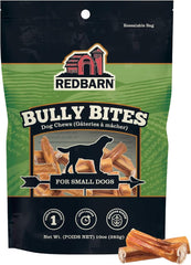 Redbarn Pet Products All-Natural 3-5" Bully Bites Small Chew Sticks for Dogs & Puppies - Premium Grain-Free & Rawhide-Free Single Ingredient Fully Digestible Dental Treat for Chewers - 10 oz Bag