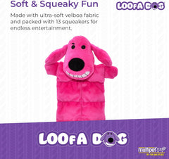 Multipet 12-Inch Squeaker Mat Soft Plush Dog Toy 1 ea