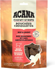 ACANA Chewy Strips Hip & Joint Support Beef Recipe, Dog Treat