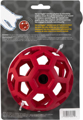 JW Pet Hol-ee Giggler Dog Toy Puzzle Ball, Natural Rubber