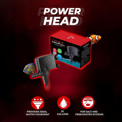 Aquatop MaxFlow Submersible Aquarium Power Head – High-Performance Water Pump – Quiet & Efficient – Ideal for Freshwater & Saltwater Aquariums