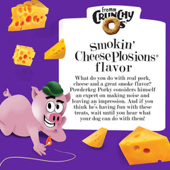 Fromm Crunchy Os Smokin' CheesePlosions Dog Treats - Premium Crunchy Dog Treats - Pork Recipe.