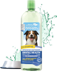 TropiClean Fresh Breath Advanced Whitening Water Additive for Dogs | Breath Freshener and Teeth Cleaning Solution |