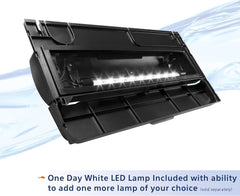 Aqueon LED Deluxe Fish Tank Aquarium Full Hood, Black