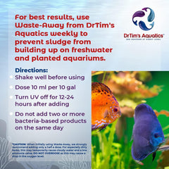 DrTim’s Aquatics Freshwater Waste-Away – Natural Aquarium Solution for Managing Organic Waste and Supporting Clean Freshwater Tank Environments