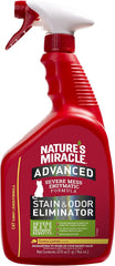 Nature's Miracle Advanced Cat Stain and Odor Eliminator Spray, Severe Mess Enzymatic Formula, Sunny Lemon Scent, 32 fl oz