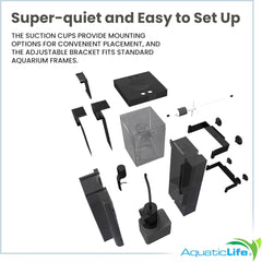 Aquatic Life 115 Mini Internal Protein Skimmer/Filter for Saltwater Aquariums, 30 Gallon, Perfect for Small, Nano Tanks