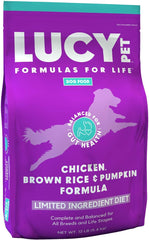 Lucy Pet Products Chicken, Brown Rice & Pumpkin, LID Cat Food