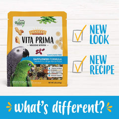 Sunseed Vita Prima Wholesome Nutrition Safflower Formula Large Parrot Food, 4 LBS, Model Number: 59758