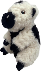 KONG Comfort Tykes Soft Plush Fluffy Dog Toy for Small and Medium Breeds (Cow)