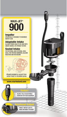 Marineland Maxi-Jet 900, Multi-Use Water Pump And Power Head, Fully Convertible
