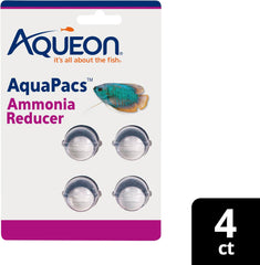 Aqueon AquaPacs Ammonia Reducer 4 Pack, 10 Gallon