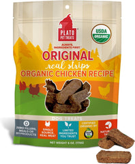 PLATO Original Real Strips Organic Chicken