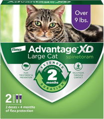 Advantage XD Cat Flea Prevention & Treatment For Cats | 2-Topical Doses, 2-Months of Protection Per Dose
