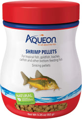 Aqueon Shrimp Pellets Sinking Food for Tropical Fish, Goldfish, Loaches, Catfish and Other Bottom Feeding Fish