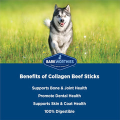 Barkworthies Chicken Wrapped Collagen Sticks - Palatable, Durable Snack