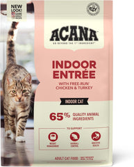 ACANA Indoor Entree Dry Cat Food, Free Run Chicken and Turkey Recipe