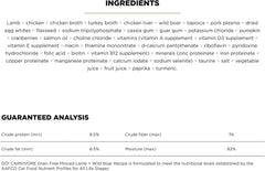 Go! Solutions Carnivore, Grain-Free, Protein Rich Wet Cat Food, Minced Lamb and Wild Boar Recipe, 6.4 oz