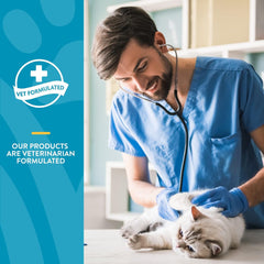 NaturVet Scoopables Quiet Moments Cat Calming Aid - Promotes Calm with Stressful Events Storms, Fireworks, Travel, Separation Anxiety - Cat Health Supplement w/Melatonin - Salmon Flavored