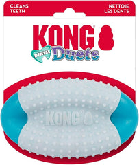 KONG Duets Dental Dog Toy - Raised Nubs with Dual Textures to Clean Teeth and Freshen Breath