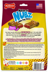 Nylabone Nubz Meaty Center Natural Edible Dog Chews Beef Flavor