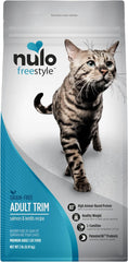 Nulo Freestyle High Protein Trim Cat Food, Salmon & Lentils Recipe - Natural Grain-Free Dry Cat Food for Weight Management with l-Carnitine, Natural Fiber, & Probiotics, 2 lb Bag