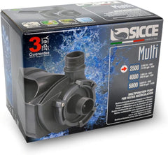 SICCE MULTI 2500 Multifunction Aquarium Pump, 715 GPH, designed for submerged and in-line use