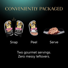 Sheba Perfect Portions Wet Cat Food Cuts in Gravy Variety Pack, Sustainable Salmon, Sustainable Tuna, and Delicate White Fish & Tuna Entree 2.6-oz(Pack of 24)