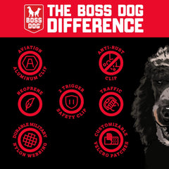 Boss Dog Tactical Leash, Hot Pink